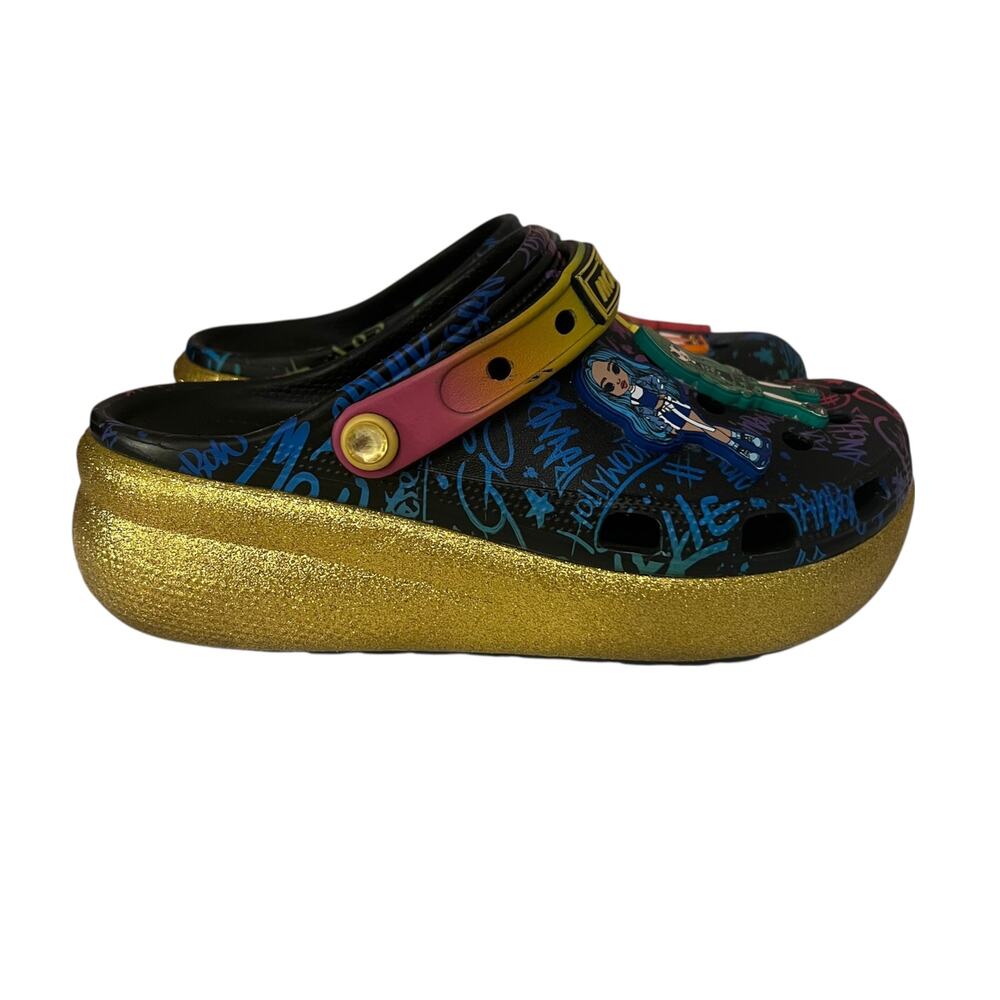 Crocs Rainbow High Classic High Cutie Clogs Size 5 Juniors